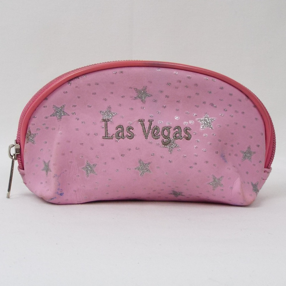 Las Vegas Pink with Silver Stars Small Bag